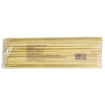 Brocheta de bambu de 25 cm Paquete de 100 piezas