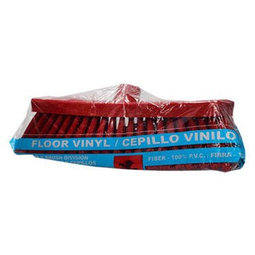 Cepillo vinil para piso color rojo para baños Palma de Oro Sin baston