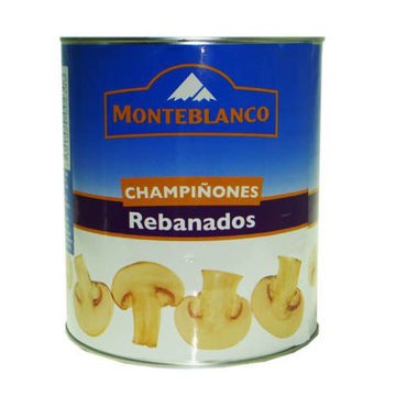 Champiñon rebanado Monteblanco Lata de 2.835 Kg