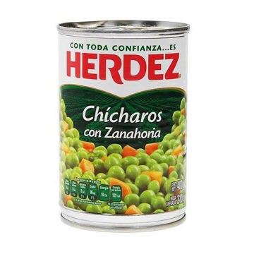 Chicharo con Zanahoria Herdez Lata de 400 g