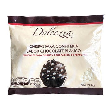Chocolate en chispas blancas ALPEZZI Bolsa de 500 g (IEPS inc.)