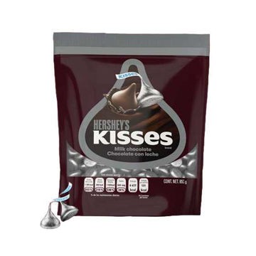 Chocolate kisses gotita plateada leche Hershey´s Bolsa de 850 g (IEPS inc.)