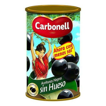 Aceituna Negra  DESHUESADA Carbonel  Lata de 340 gr