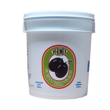 Aceituna negra con hueso Vermex Cubeta de 5 Kg