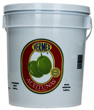 Aceituna Verde Vermex Cubeta de 5 Kg