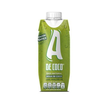 Agua de Coco A de Coco 12 pz de 330 ml