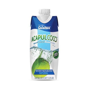 Agua de coco Acapulcoco 18 piezas de 330 mL