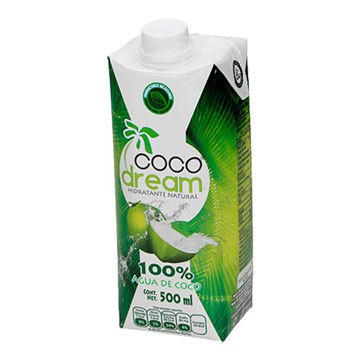 Agua de coco Dream 15 piezas de 500 mL