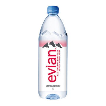 Agua Evian 12 Botellas de 1 L