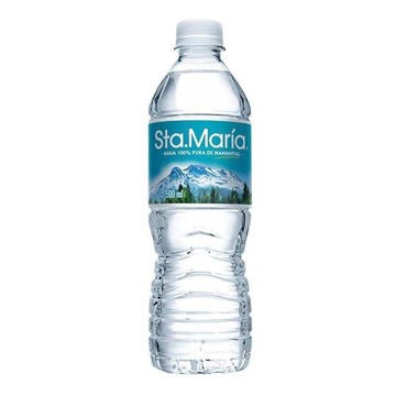 Agua Sta. Maria 24 botellas de 500 ml 100% Manantial
