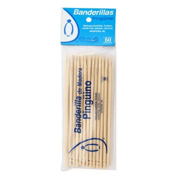 Banderillas Pinguino Paquete de 50 piezas